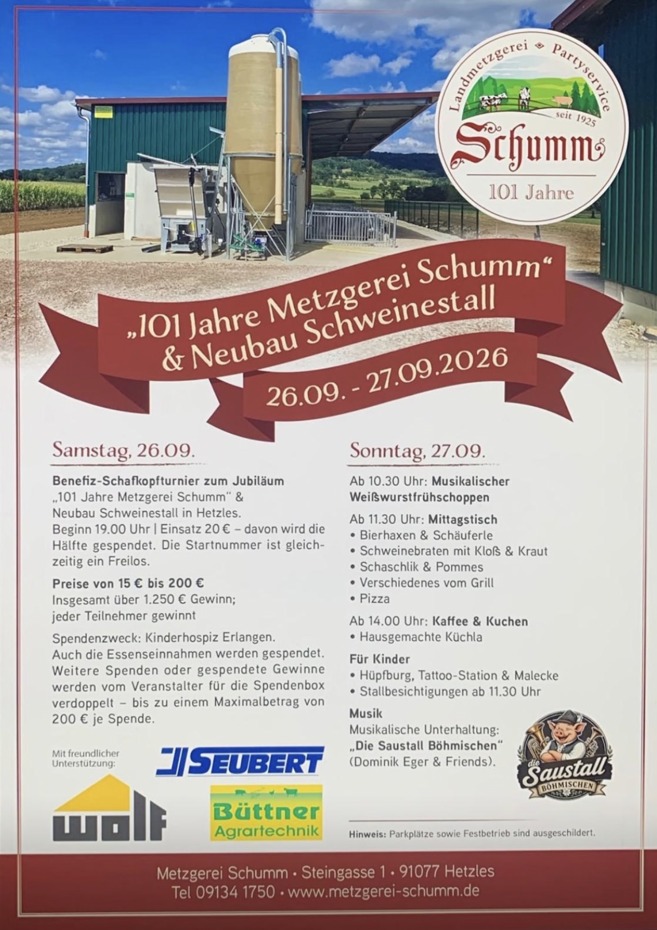 101 Jahre Metzgerei Schumm 101 Jahre Metzgerei Schumm